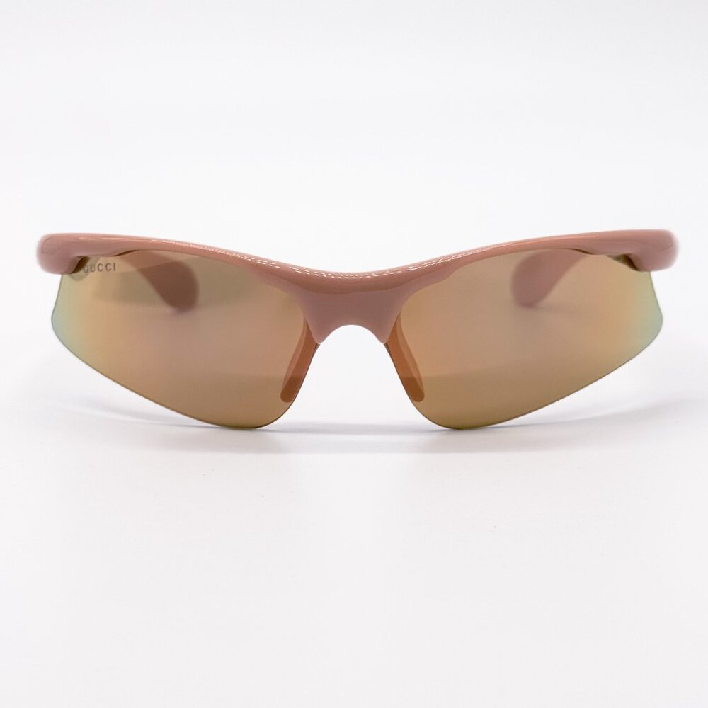 NEW GUCCI GG1774S 004 PINK MIRROR MASK UNISEX SUNGLASSES GUCCI - Picture 2 of 12